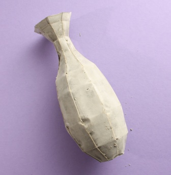 Vase aus trockenem Zement